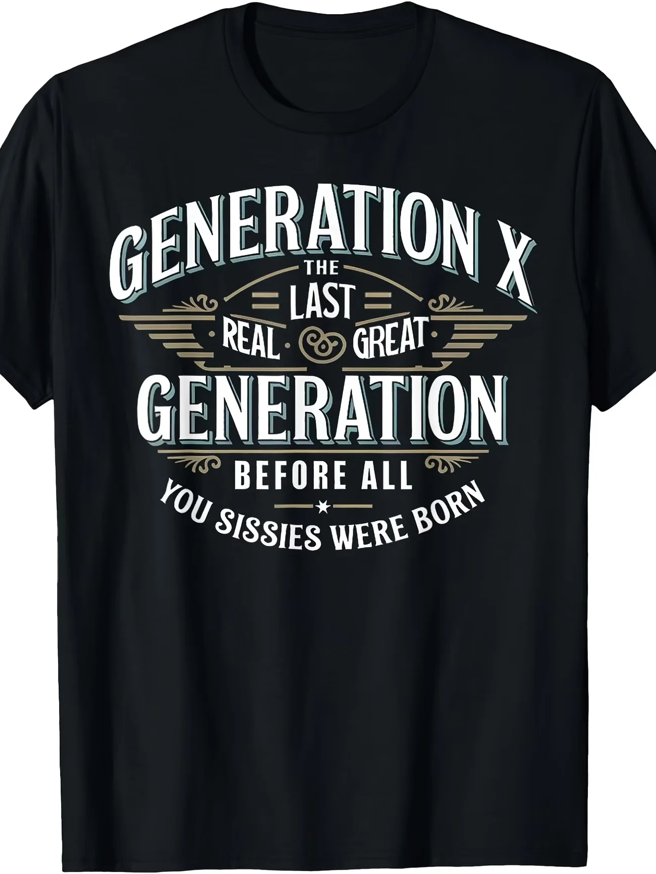 Funny Generation X Ironic Humor T Shirt with Donkey Men Women Streetwear Oversized Cotton Blend Tee Summer Loose Novelty Top