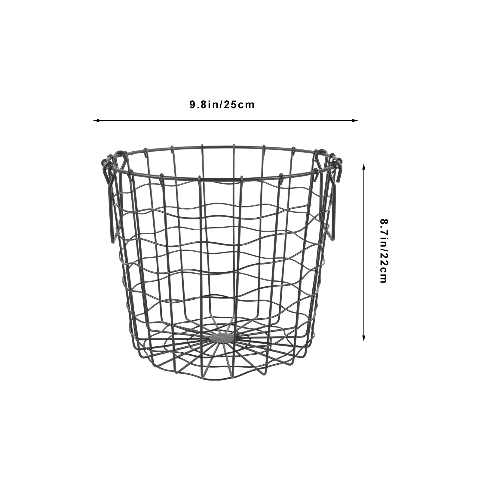Firewood Storage Basket Heavy Duty Iron Metal Log Holder for Fireplace Outdoor Camping Large Capacity Foldable Handle Firewood