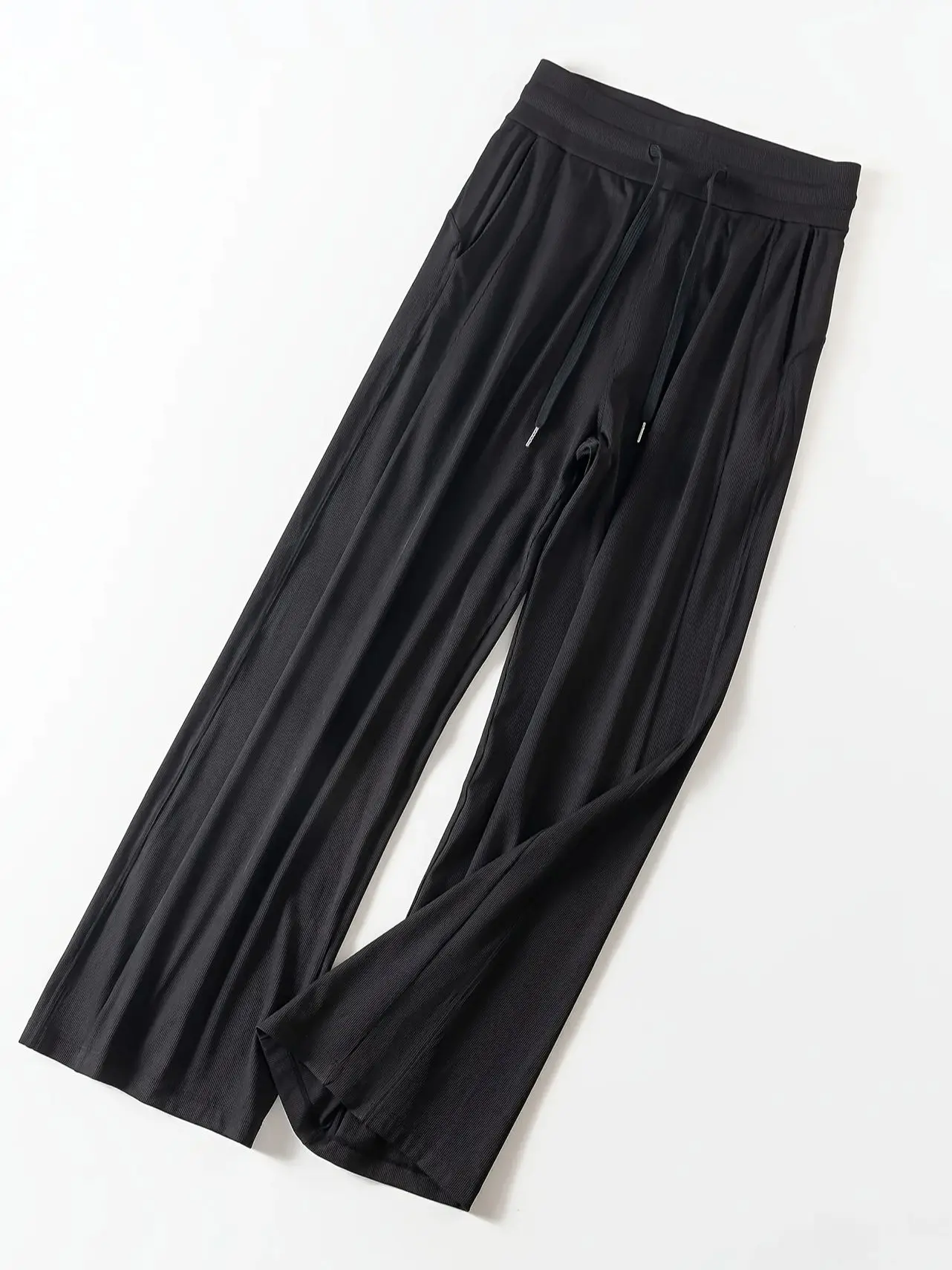 Damen Schnelltrocknende Weite Yoga-Hose 2026 Frühling Sommer Lose Gerade Fitness-Sporthose – Detail 2