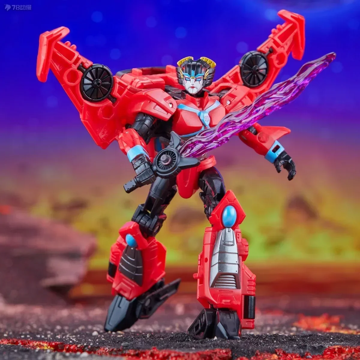 HASBRO-Transformers Série G, Legacy United Classe D, UNIVERSO CYBERVERSE, Action Figure Windblade, Presente de brinquedo, Em estoque