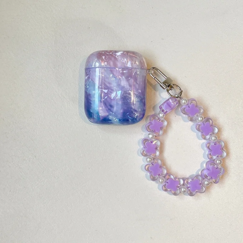 Appleairpods3/4に適していますグラデーションシェルパターンイヤホンケースPRO2漫画ブレスレットケースPRO3落下防止