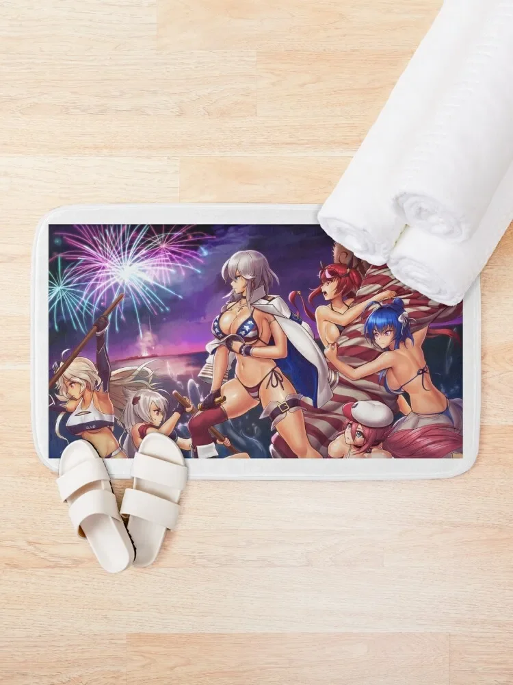 Eagle Union Crossing (Azur Lane) Bath Mat For Bathroom And Toilet Bathroom Kit Rug Foot Mat