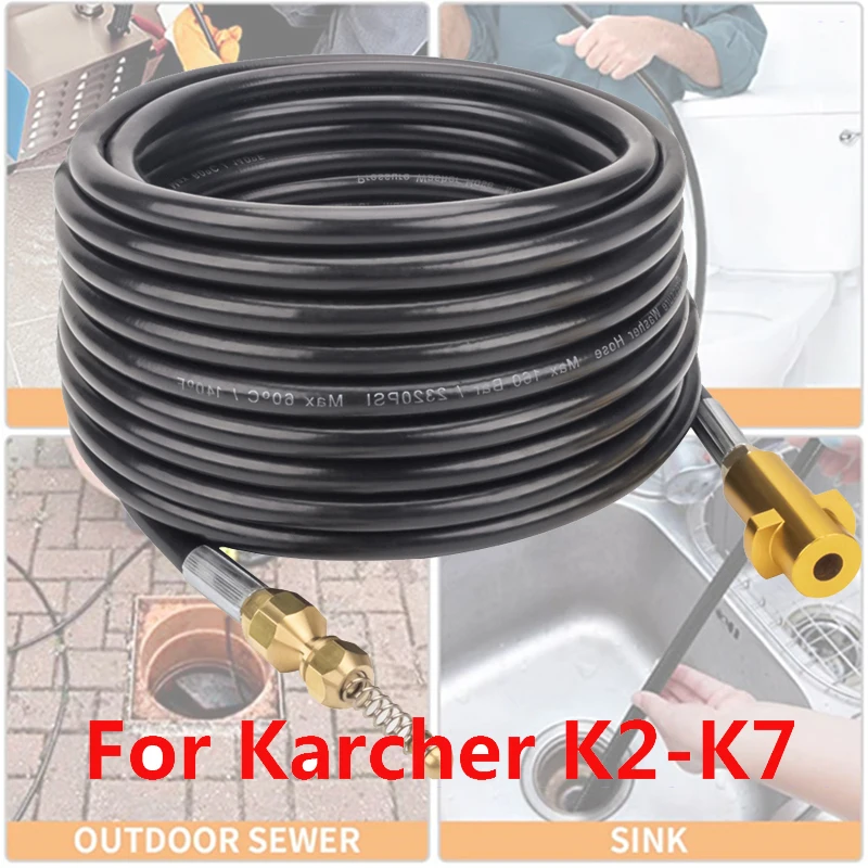 

Комплект для мойки высокого давления Karcher K2K3K4K5K6K7, шланг для мойки высокого давления, насадка 6-20 м, 2320psi