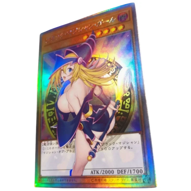 Yu-Gi-Oh! Flash Card Dark Magician Girl Back Body Framework Series Diy Action Toy Figures Anime Game Collection Geschenk für Freund