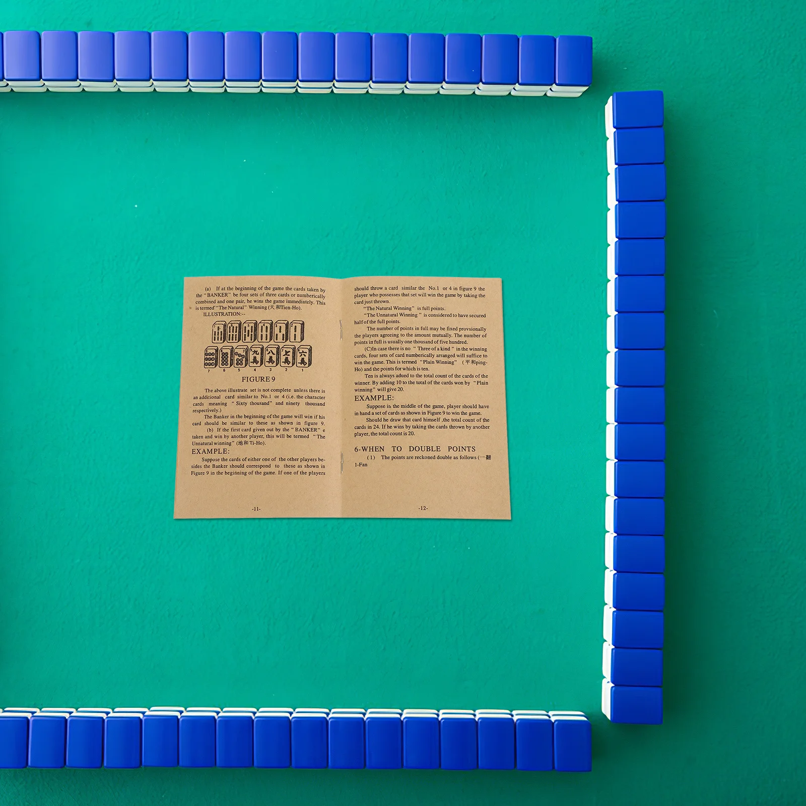 

Mahjong Instruction Book Chinese Learning Manual English Rules Guide Vintage Tutorial Strategies Techniques Chess