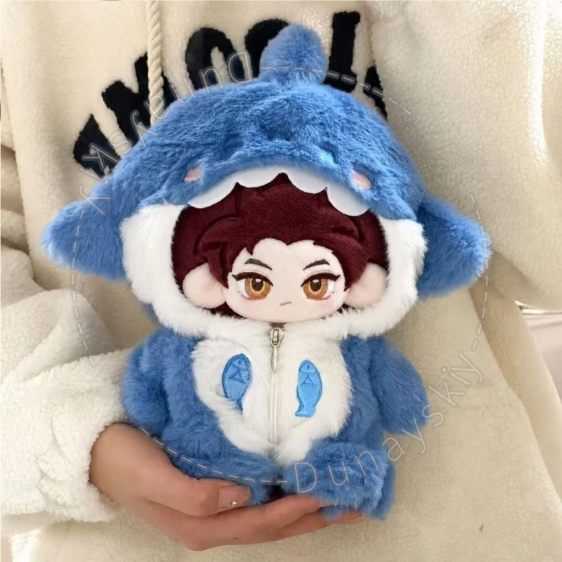 Valko 20cm Plush Clothes Chibi Wolf Plush With Ears And Chest Scar Embroidery Game Love And Deepspace Halloween Cos Soft Fluffy view 4