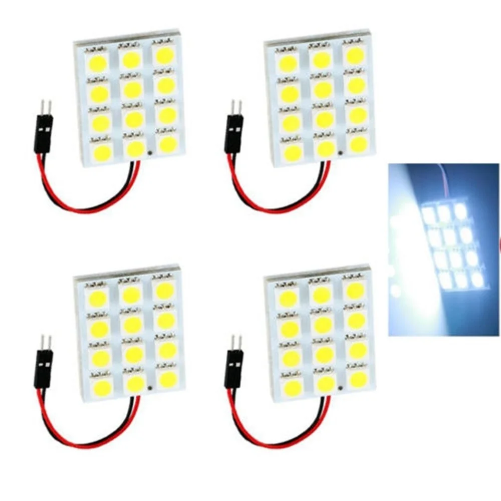 

10Pcs T10 BA9S Festoon Dome 5050 12SMD Car Reading Panel Interior Map Light 12V