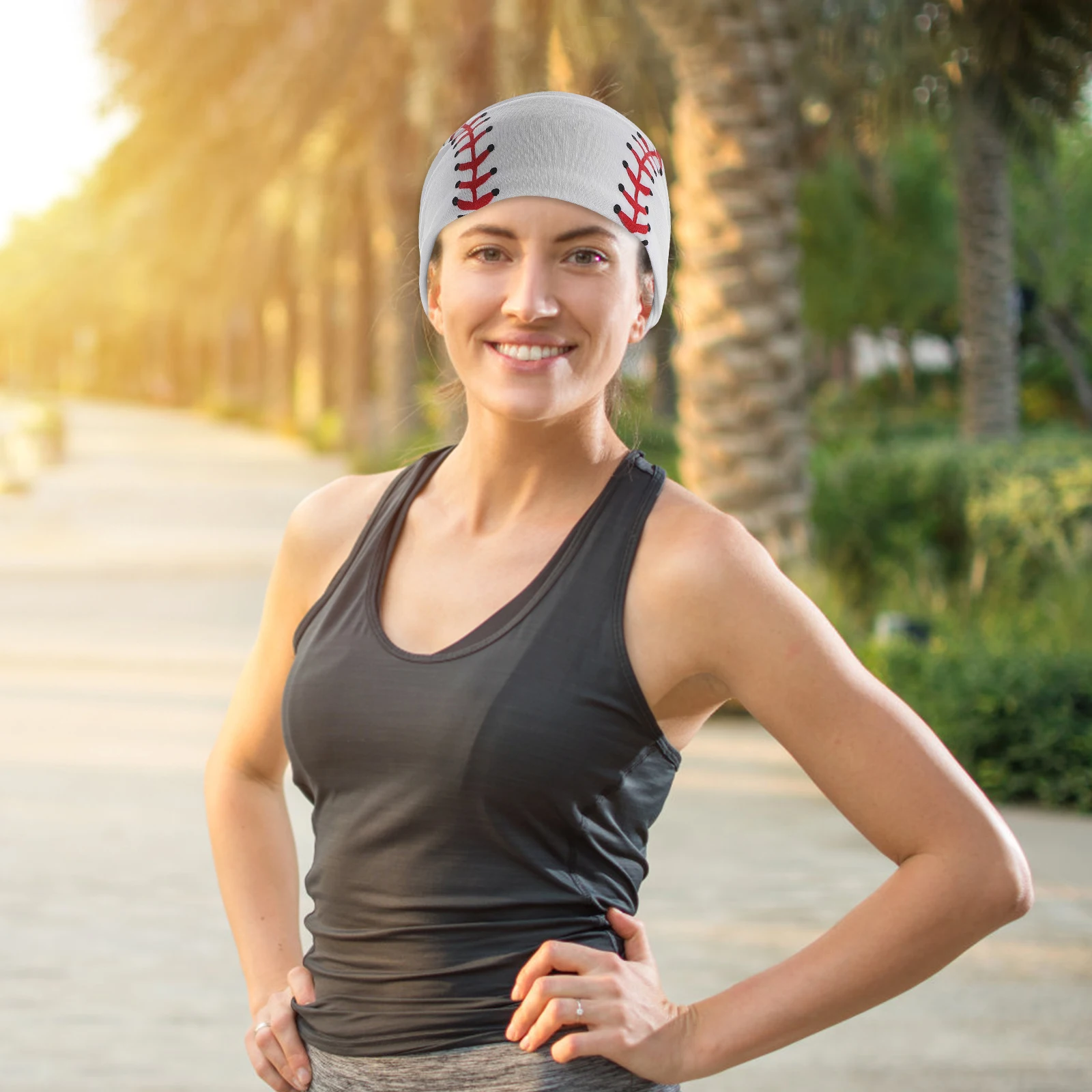 

1pcs Sweat-absorbent Headband Softball Accessories Women Sports Bandana Headbands Running Fitness Baseball Hair Bands