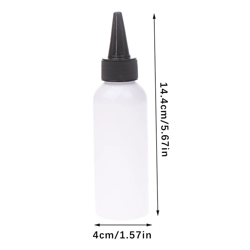 Flacone contagocce vuoto da 100ML contagocce ugello riutilizzabile in plastica trasparente con tappo piccola bottiglia di estrusione imballaggio portatile