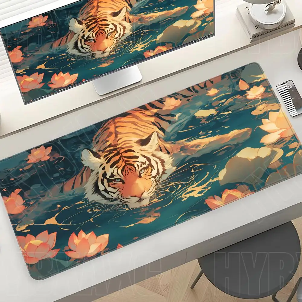 

Kawaii Mouse Pad Cartoon Tiger Gaming Accessories PC Computer Mouse Pads Keyboard Gamer Desk Mat alfombrilla xxl Mousepad
