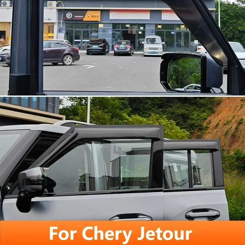 Car Weather For Jetour Traveler Shanhai T2 Shield Window Visor Rain Cuard Deflector Sun Rain Guard Refit Parts Accessories