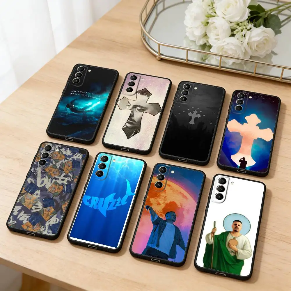 

Cruz Cafune Singer Phone Case For Samsung S25,24,23,22,30,21,10,9,Ultra,Plus,Lite,FE,4,5 G Soft Black Case