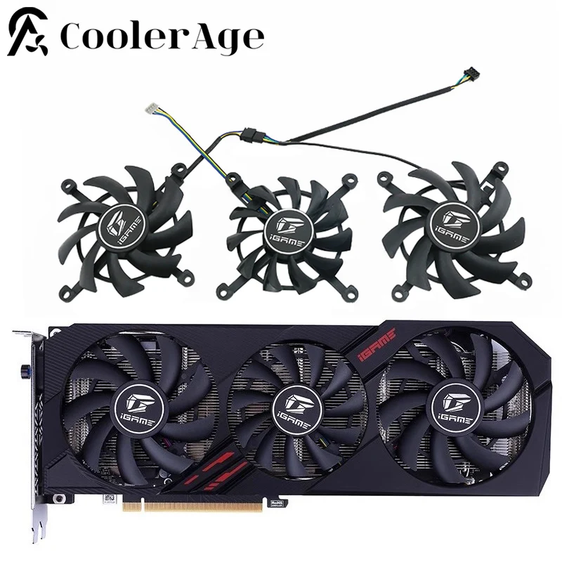 

​ 75 мм 85 мм GTX1650 GTX1660 RTX2060 Ultra OC Вентилятор видеокарты для красочного GTX 1650 1660 RTX2060 Ultra OC Вентилятор охлаждения видеокарты
