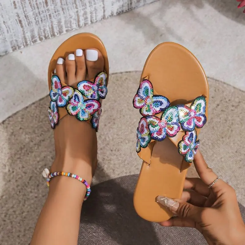 

Women Summer Slippers with Bow Embroidery Slides Platform PVC Sandals Flip Flops Beach Sandals Shoes Femal Plus Size 43 Fashion