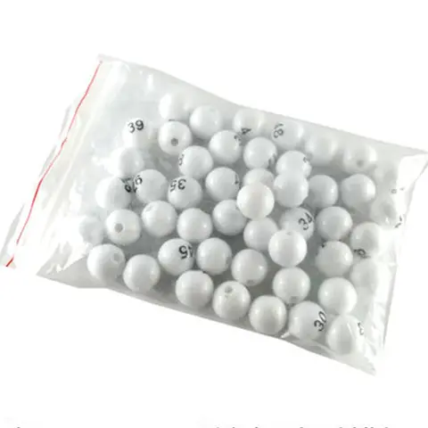 75PCS/Lot 15MM Number Lucky Balls For Bingo Game Lottery Machine Draw Game Entertainment Lucky Game balls
