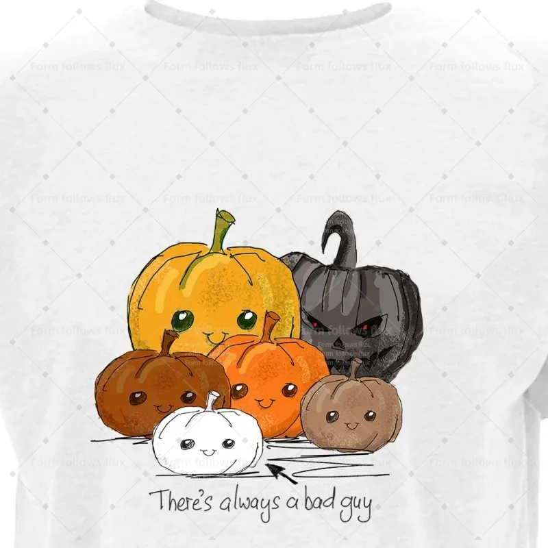 

2026 men T-Shirt Hoodie Hand Drawn Comic style Bad Pumpkin Family Kids Unisex S-6XL Plus Size Friendly