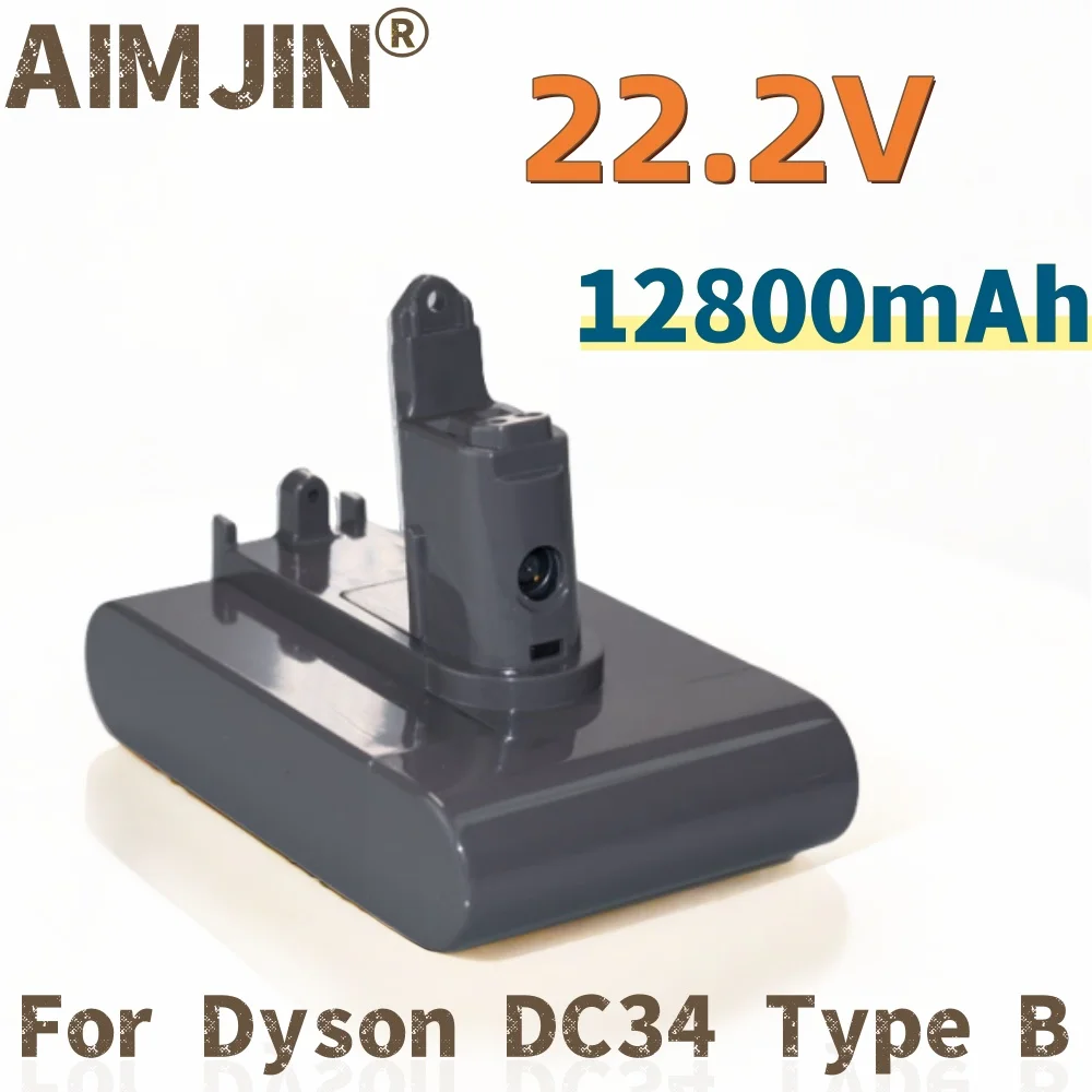 For Dyson 22.2V DC31 DC34 DC35 DC44 DC45 DC46 DC55 DC56 D57 Vacuum Cleaner 12800mAh (Type-B) Rechargeable Lithium Battery