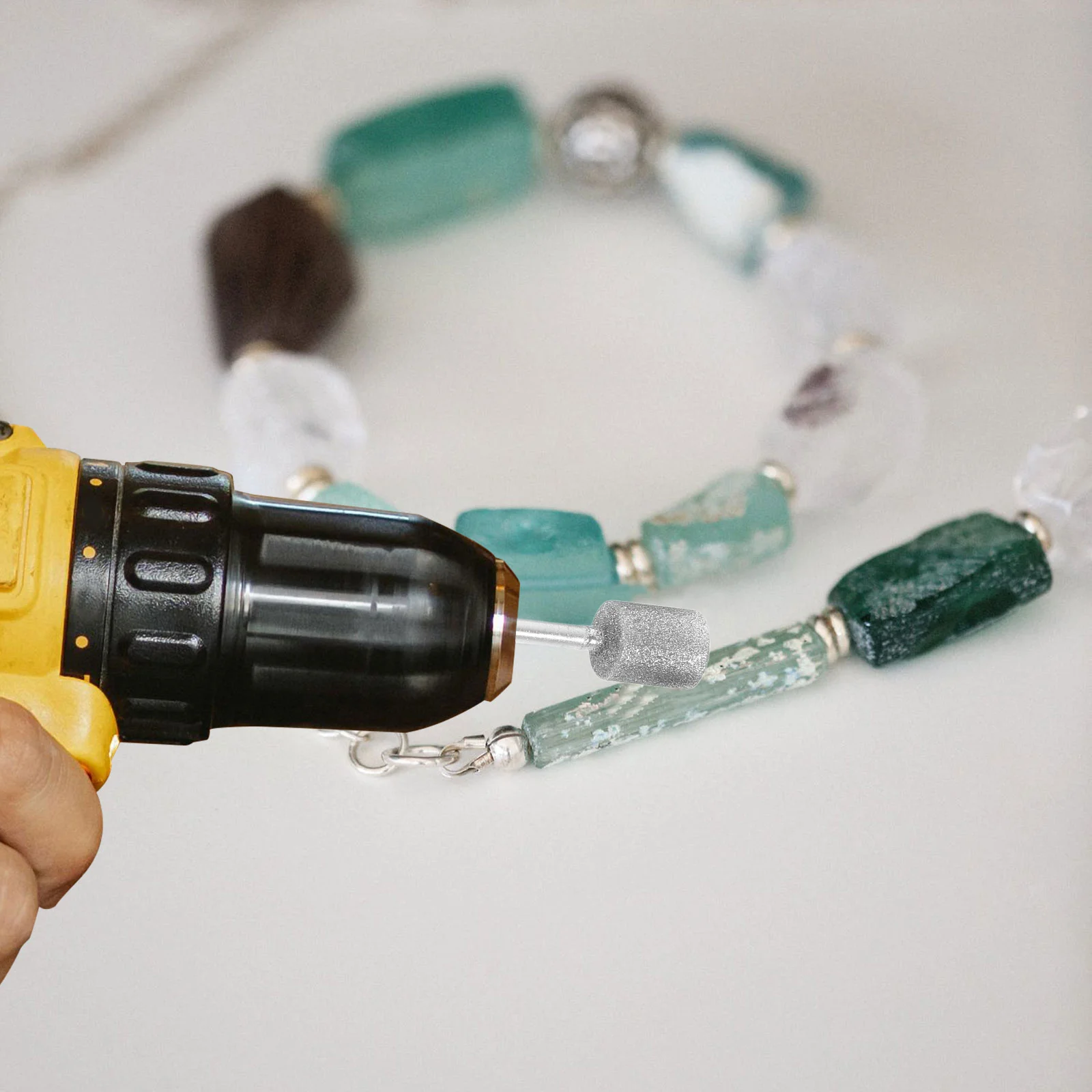 

12Pcs Cylindrical Diamond Grinding Bits Long-Lasting Alloy Rotary Tool Stone Carving Polishing Grinding Burrs DIY Repairs