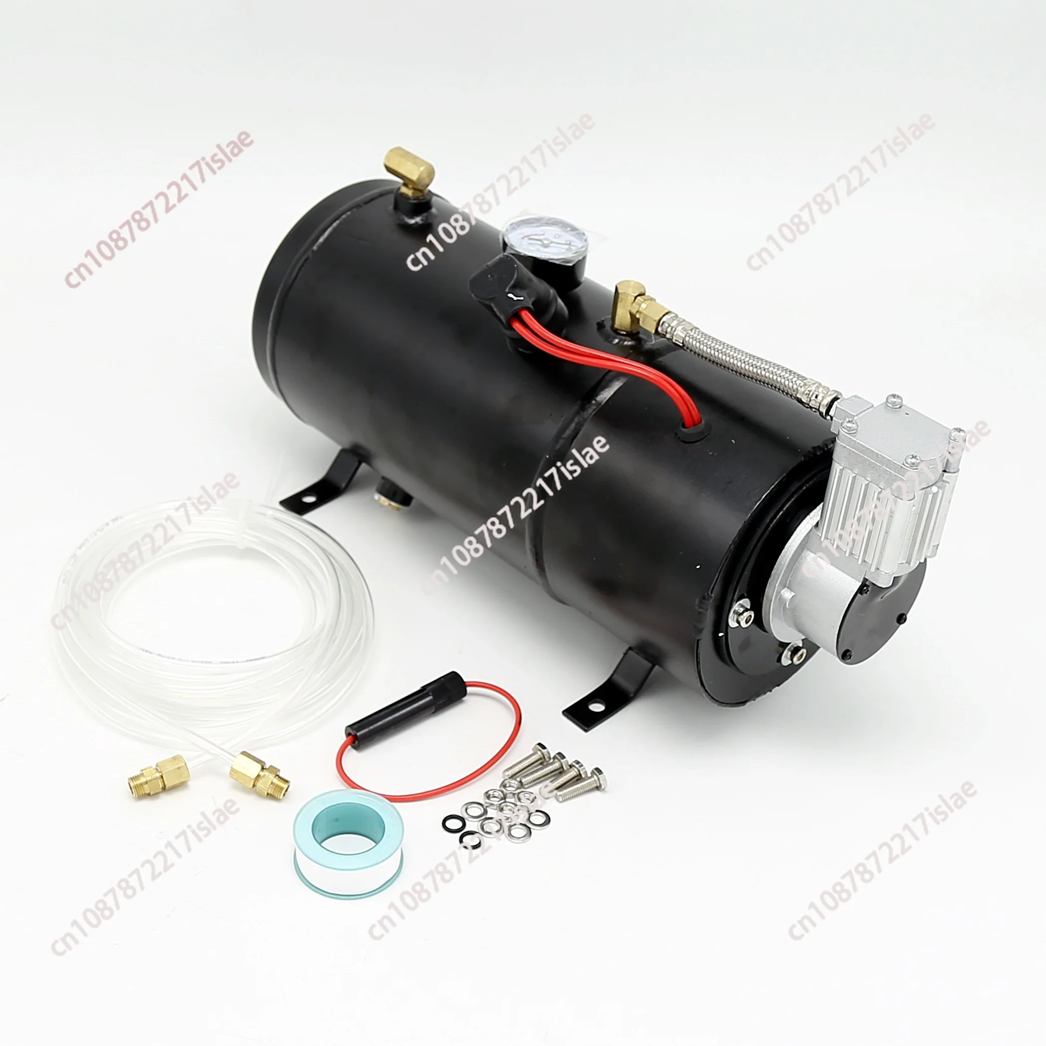 12V car modification automatic start-stop suspension air pump set 3L air horn car tire  motor  pressure