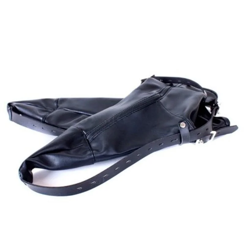 PU Leather Lockable Feet Restraints Soft Bondage Ankle Dog Paws Socks Bag Shoes Padded Fist Mitts Socks BDSM Bondage Sex Toys