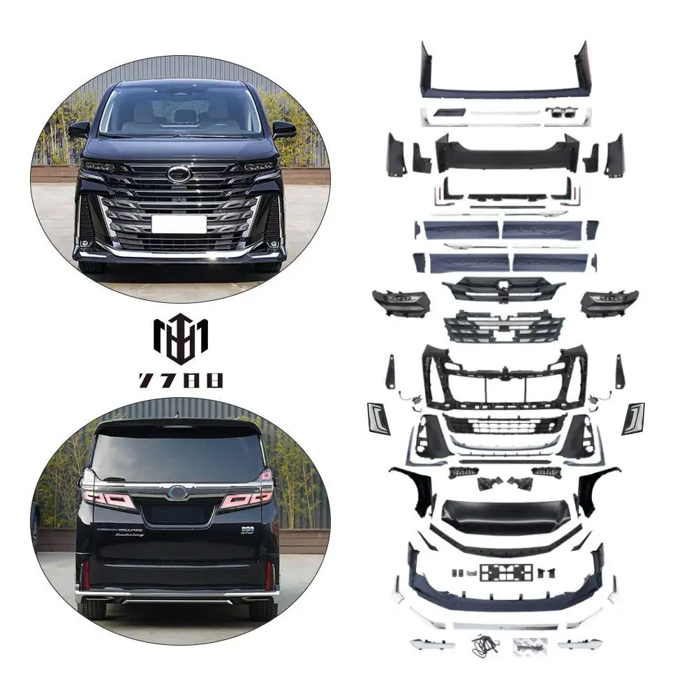 7788 High Quality Kit FOR To yo ta 2015-2023 Vellfire 30AGH Upgrade to 40AGH Body  OEM Front Face Style Car Bumper KIT