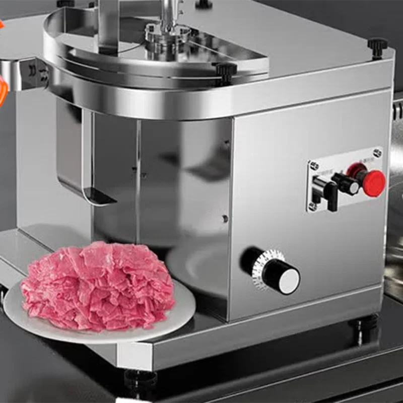 Electric Meat Processing Machinery Desktop Commercial Slicer Automatic Multi-function Detachable Knife Meat Grinders Slicers