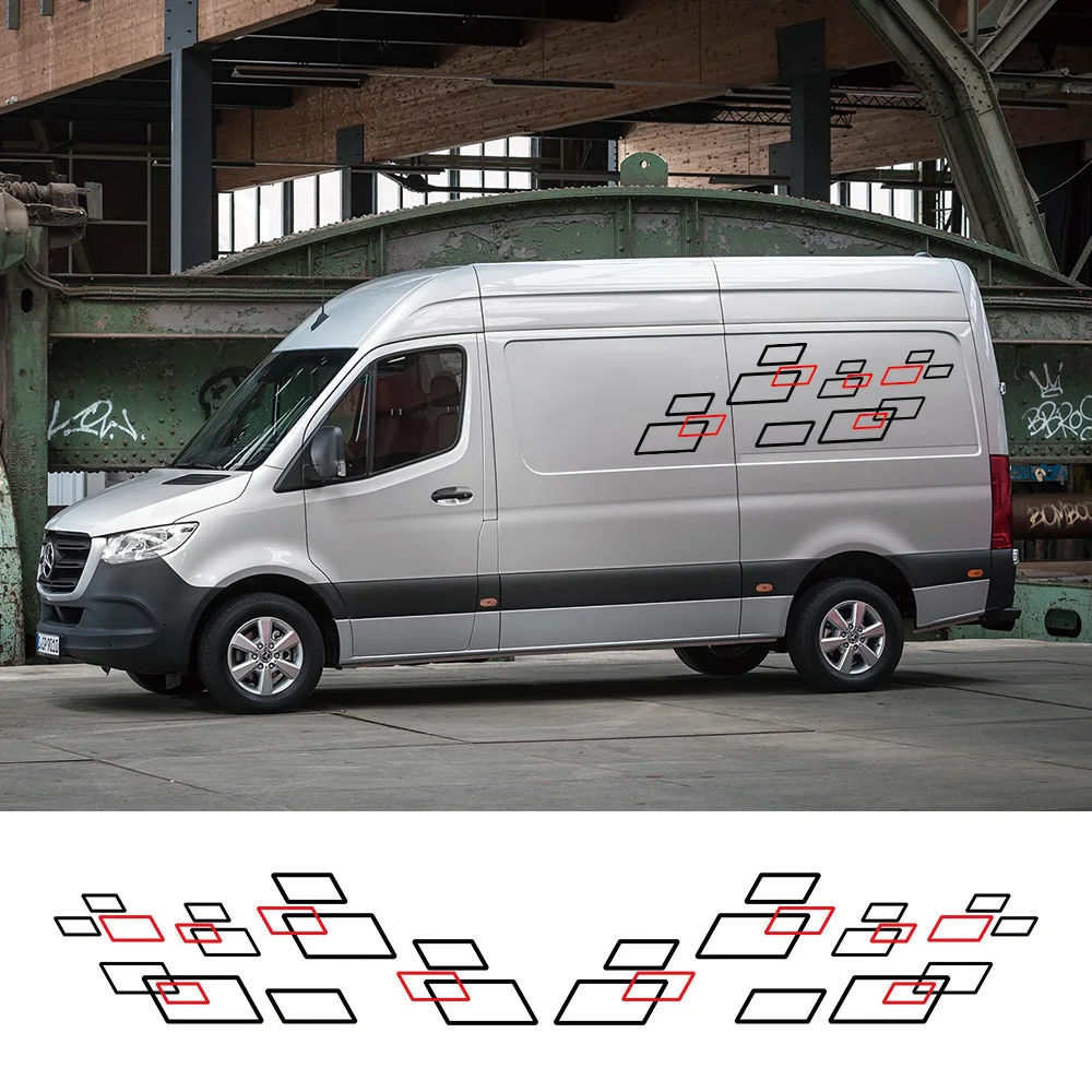 Car Stickers Motorhome Camper Van DIY Graphics DecalsFor Mercedes Benz Sprinter W903 W906 W907 313 Tuning Accessories