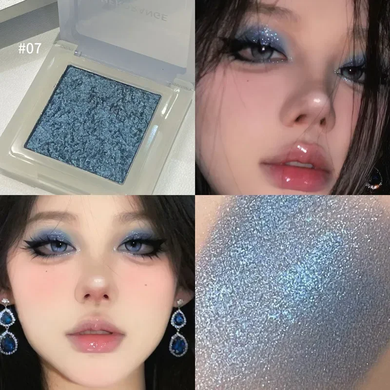 섹시한 블랙 바이올렛 아이섀도우 매트 와일드 로즈 핑크 아이섀도우 샤이 오렌지 아이 메이크업 쉽게 발색되는 블루 다이아몬드 스파클 아이섀도우