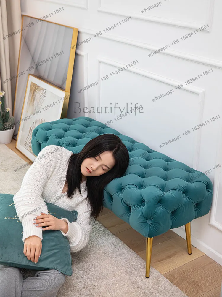 Nordic shoe changing stool simple modern door home bedroom bedside stool