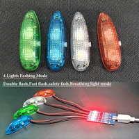 ZMR Wireless Navigation Light 1S Rechargeable 4 modes LED lights for RC Airplane Hobby Plane Drone Car Boat Toy Part