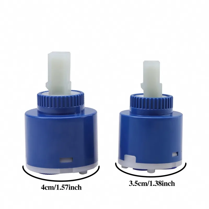 35/40 mm Ceramic Disc Cartridge Mixer Faucet Thermostatic Cartridge Faucet Disc Valve PP Plastic Ceramic Cartridges For  Mixer