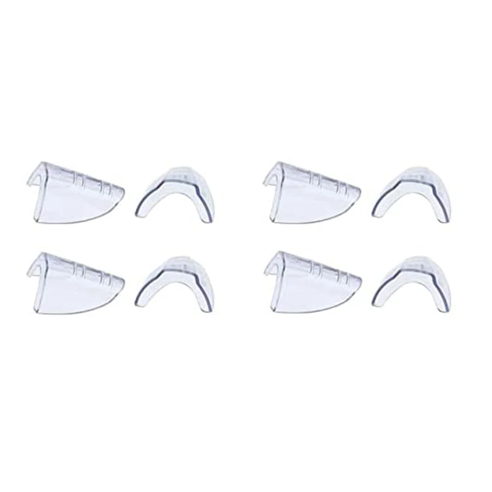 T27C 4 Pairs Eye Glasses Side Shields Slip on Clear Side Shield for Safety Glasses