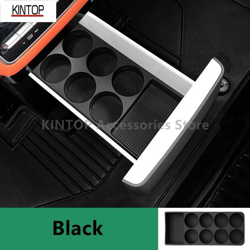 For LI AUTO LIXIANG L9 22-24 Refrigerator Silicone Water Cup Mat,Interior Storage Modification Accessories Refit