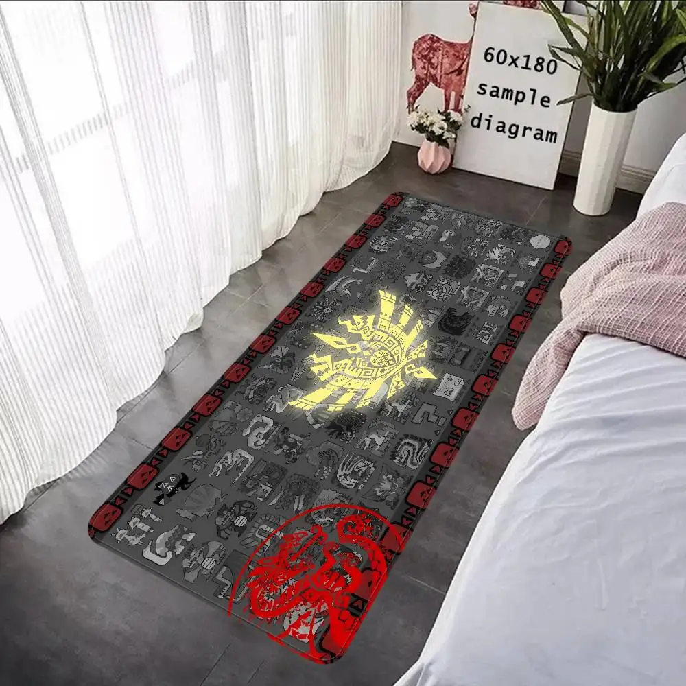 Monster Hunter Fashion Door Mat Washable Non-Slip Living Room Sofa Chairs Area Mat Kitchen Bedside Area Rugs view 5
