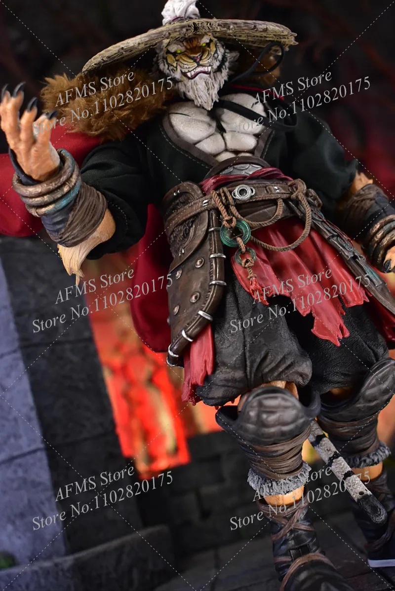 Furay Planet 1/12 مقياس تحصيل النمر الأبيض الناسك الرجل العجوز رداء الكونغفو بدلة تدريب تناسب 7 بوصة دمية شخصيات الحركة #6