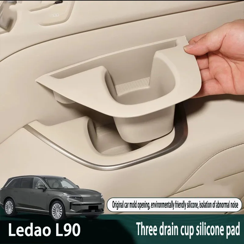 

Suitable For Ledao L90 Three Row Car Door Cup Pad Car Specific Cup Groove Anti Dirt And Wear-resistant Silicone Protective Pad
