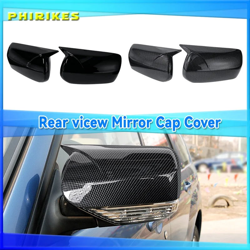 

For Subaru Impreza WRX STI 2004-2007 2 Pieces High Quality ABS Plastic Bat Style Mirror Covers Caps RearView Cover Piano Black