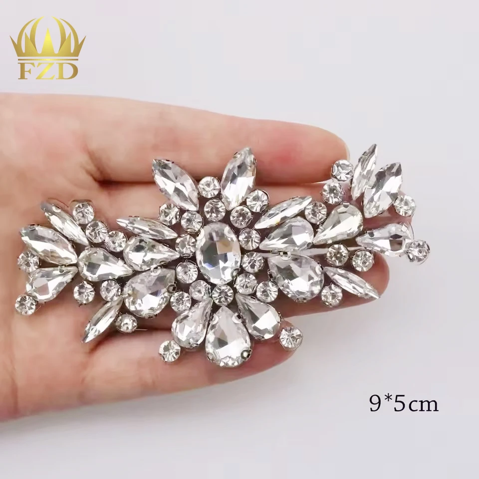 FZD 1 PC luksusowe diamentowe naszywki z koralikami na odzież buty żelazko na Rhinestone aplikacja z koralikami akcesoria do plecaków dekoracja