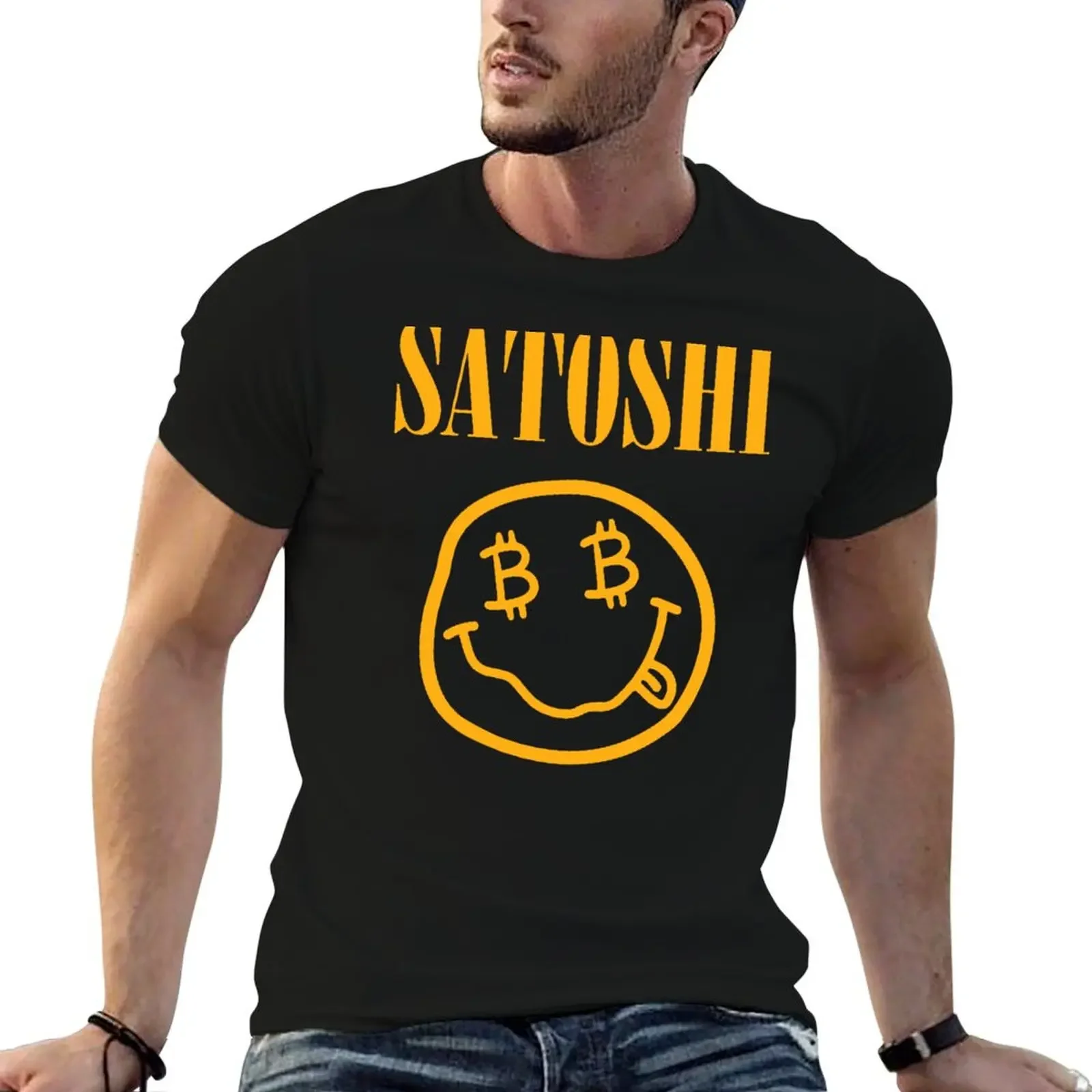 

Satoshi T-Shirt heavyweights anime clothes fashion shirts anime mens tall t shirts