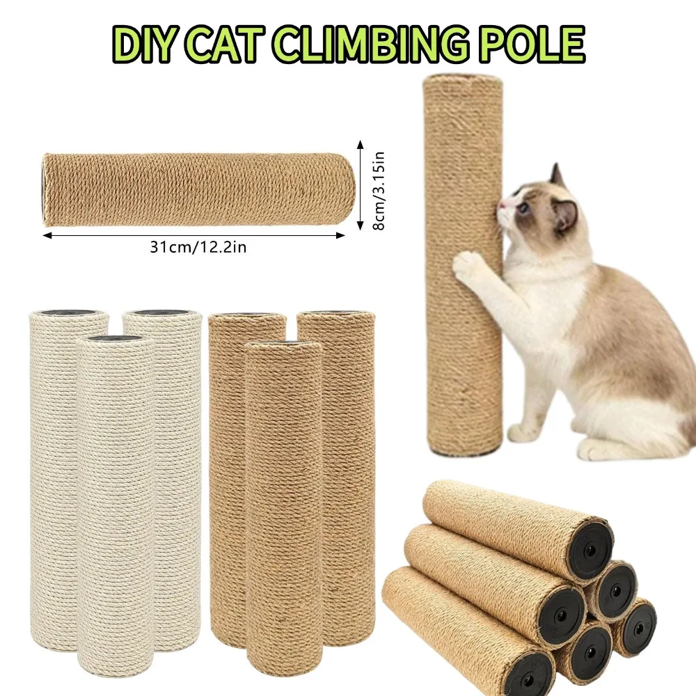DIY Cat Climbing Tree Tower Pole Accessories Replacements Pet Cat Toys Scratching Posts Pillars With Sisal Ropes Pet Accessory