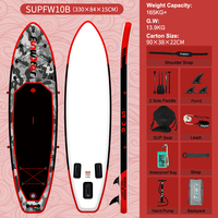 Funwater Stand Up Paddle Board Surfboard Inflatable Stand Up Paddling Board Surfing Sup Board Max Load 330 Pounds with Accessory