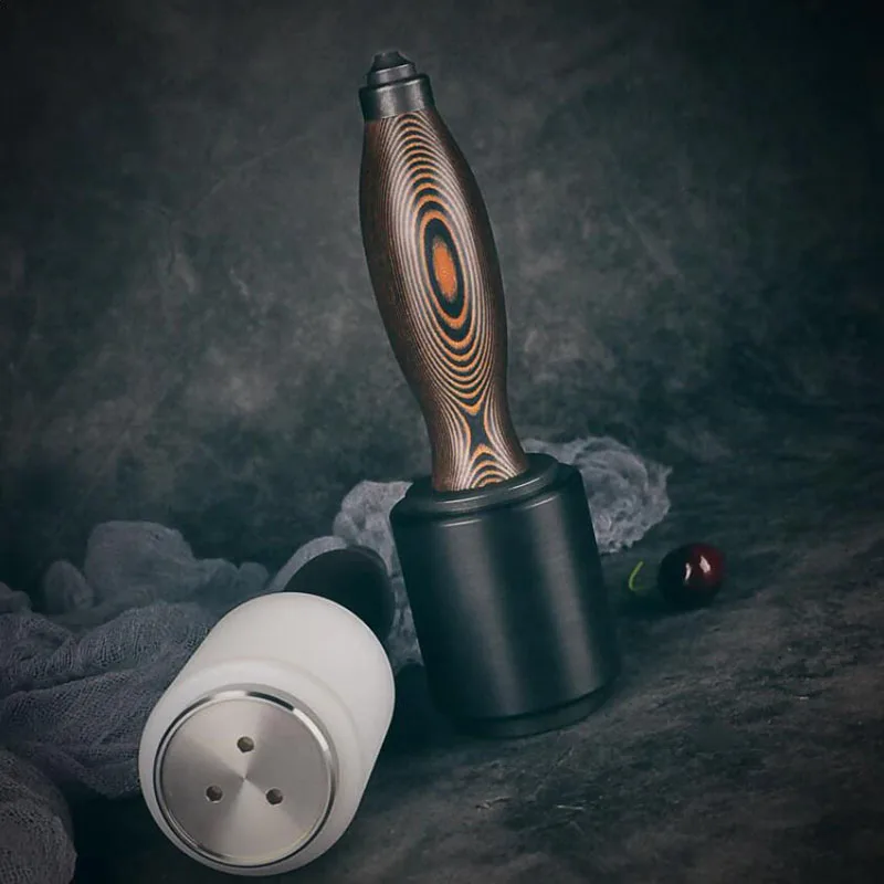 

Профессиональный эргономичный нейлоновый молоток с ручкой G10, кожаный гравировальный молоток, сделай сам, инструмент для изготовления кожи, 560 г