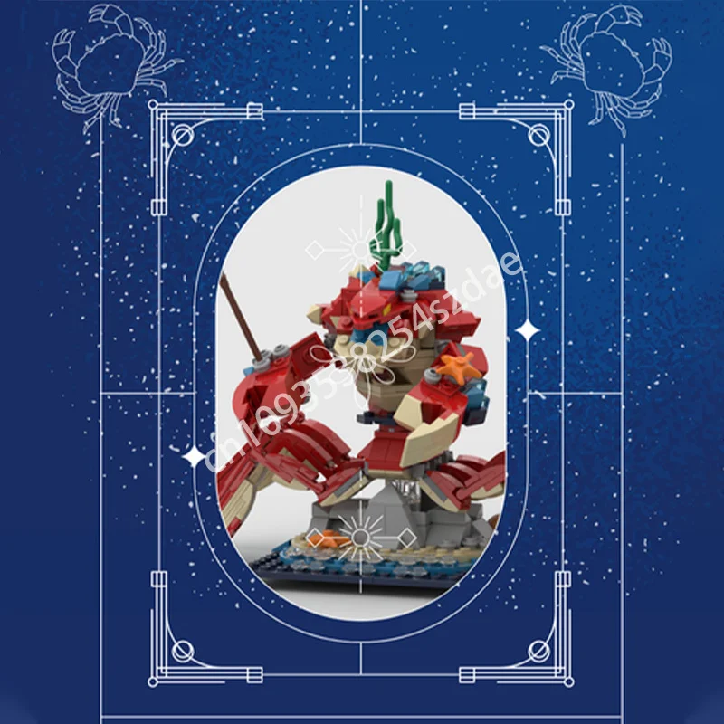 

481pcs MOC The Zodiac Sign Cancer Adventurers Building Blocks Creative Christmas toy Gift Creative creative Christmas toy Gift