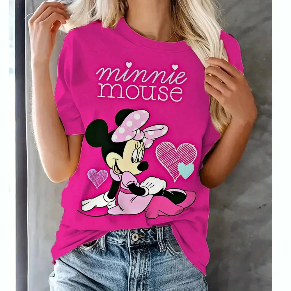 

Summer Kids Disney Cute Minnie 3D high quality Print Boys Girls Casual style Casual street T-shirt top Harajuku