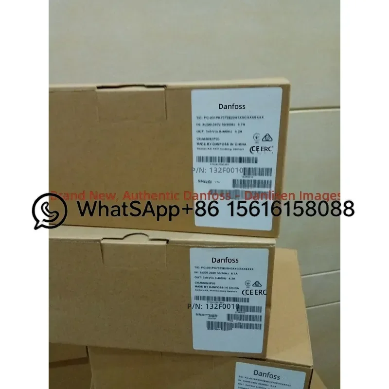 New Original Danfoss FC-051 PK75T2E20H3XXCXXXSXXX 132F0010 750W VFD Inverter Drive AC Speed Controller Variable Frequency