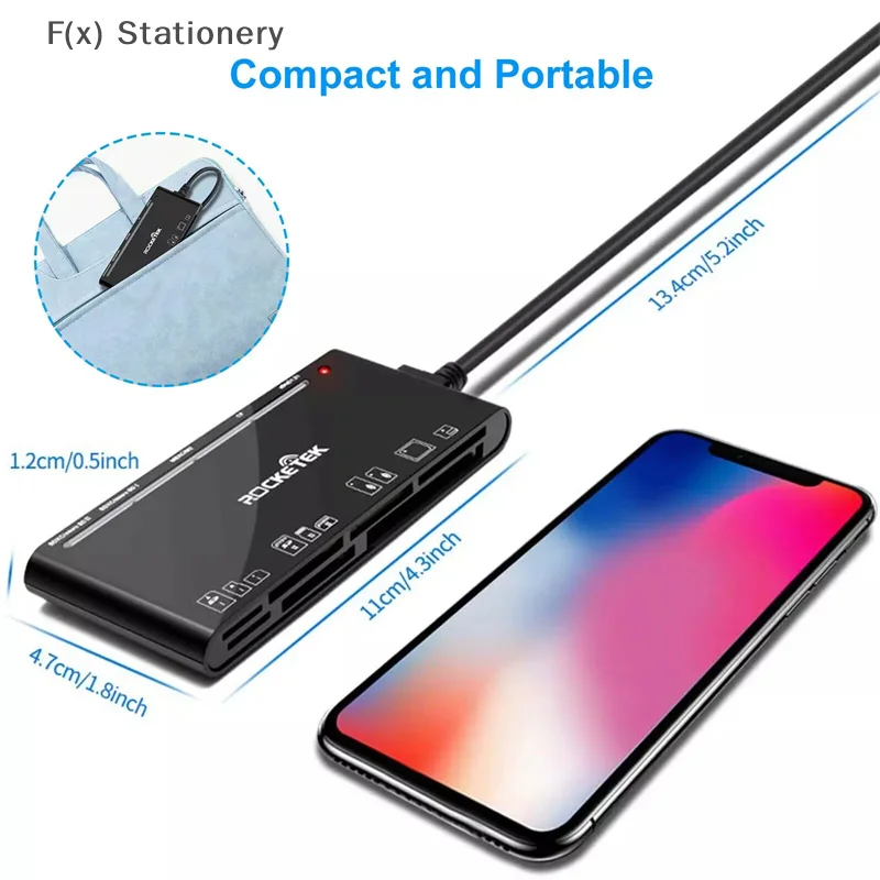 Многофункциональная карта-устройство USB 3.0 CF/XD/MS/SD/TF-карта «Семь в одном», совместимая с Windows Vista/XP/7/8/10/, Linux, Mac Os