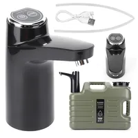 11L Camping Water Bin Large Capacity Outdoor Water Buckle with Faucet &USB Rechargeable Electric Water Pump Water Tank Dispenser