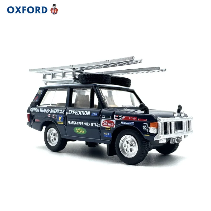 

OXFORD Land Rover Range Rover Trans-America Expedition 1:76 Scale Die-Cast Model - Alloy Off-Road Vehicle, Collector's Display