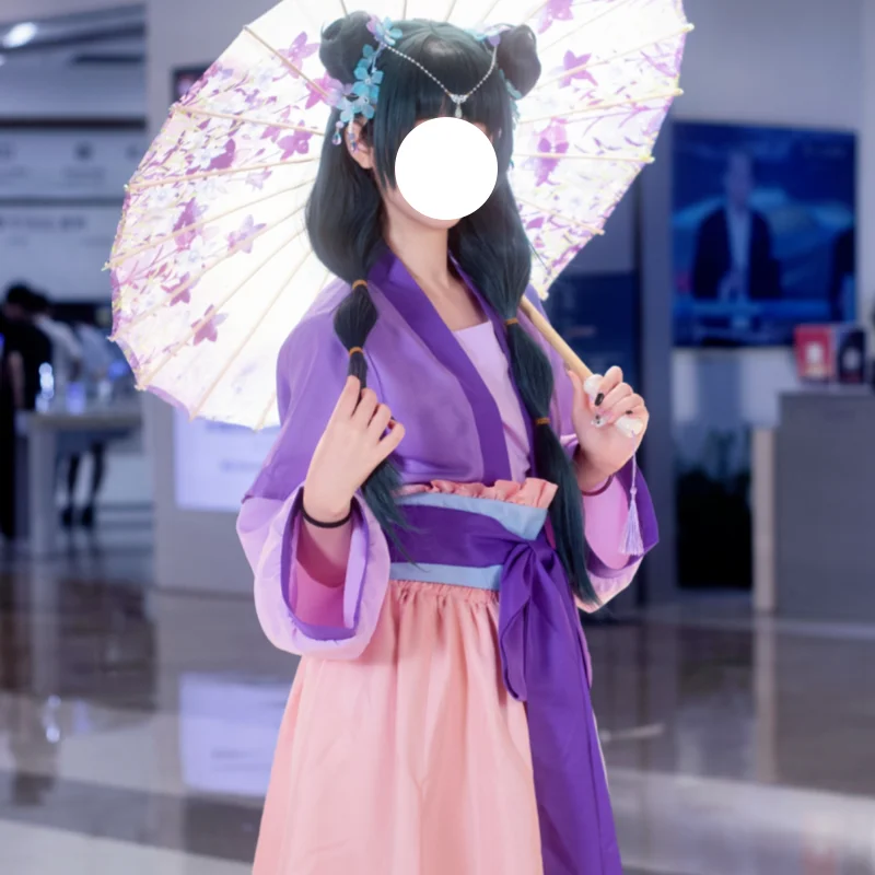 Maomao Cosplay The Apothecary Diaries Season 2 Purple Dress Costume Ancient Traditional Unifrom Hanfu Halloween Roleplay