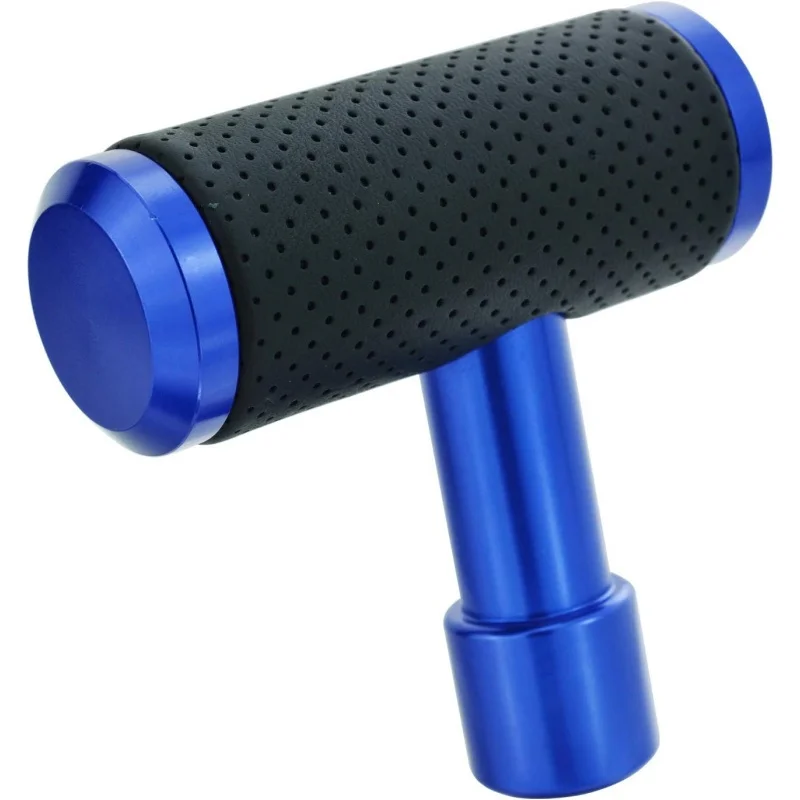 T Handle Shifter Knob Alloy Leather Joystick Style Gear Shift Universal Manual Auto Transmission Car Interior